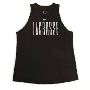 Nike lacrosse dri fit black tank top size small sleeveless